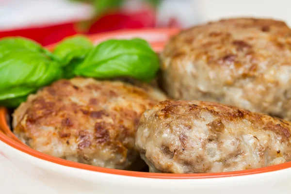 Fried meat cutlets — Stock Photo, Image