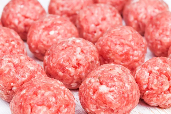 Raw meatballs — Stock Photo, Image