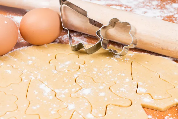 El proceso de hornear galletas caseras . —  Fotos de Stock