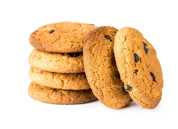 Oatmeal cookies with chocolate — Stock Photo, Image