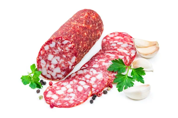 Gerookte worst salami — Stockfoto