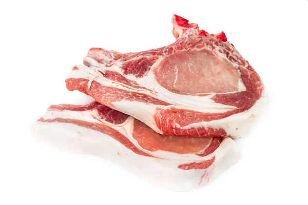 Zwei stücke von rohem fleisch — Stockfoto