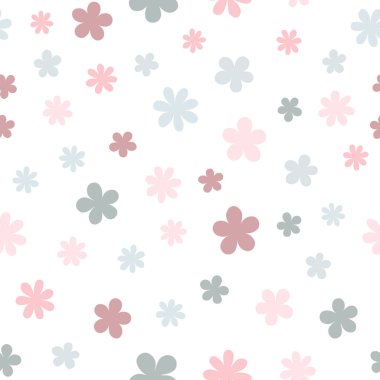 Çiçeksiz desenli, beyaz arka planda yalıtılmış papatya çiçeği deseni. Kumaş, ambalaj kağıdı, yapıştırma kitabı, tekstil, pankart ve diğer tasarımlar için kullanılabilir. Düz tasarım