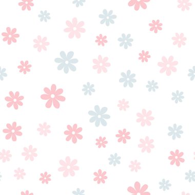 Çiçeksiz desenli, beyaz arka planda yalıtılmış papatya çiçeği deseni. Kumaş, ambalaj kağıdı, yapıştırma kitabı, tekstil, pankart ve diğer tasarımlar için kullanılabilir. Düz tasarım