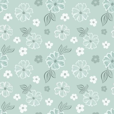 Çiçeksiz desenli, hafif turkuaz çiçekli. Kumaş, ambalaj kağıdı, yapıştırma kitabı, tekstil, pankart ve diğer tasarım için kullanılabilir.