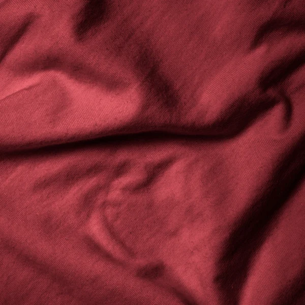 Rött tyg textur — Stockfoto