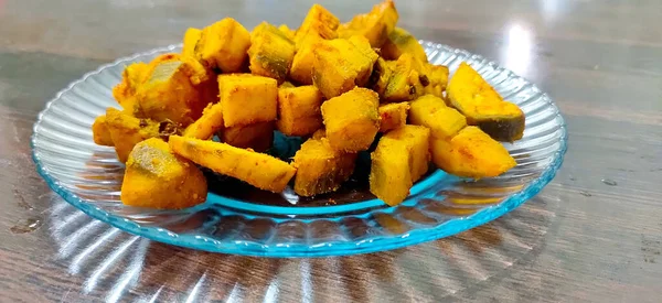 Sabzi Plátano Crudo Kachhe Kele Sabji Popular Los Estados Costeros — Foto de Stock