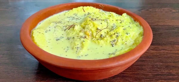 Rasmalai Hindistan Geleneksel Bir Bengali Tatlısıdır — Stok fotoğraf