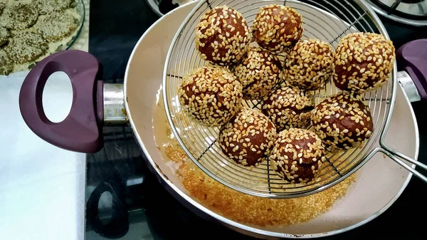 Anarsa Indian Pastry Snack Commonly Associated Hindu Festival Diwali Maharashtra — Stock Fotó