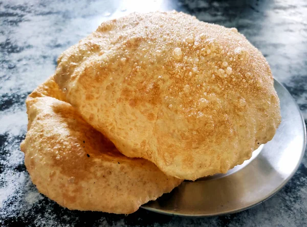 Chole Bhature Würziges Kichererbsen Curry Auch Bekannt Als Chole Oder — Stockfoto