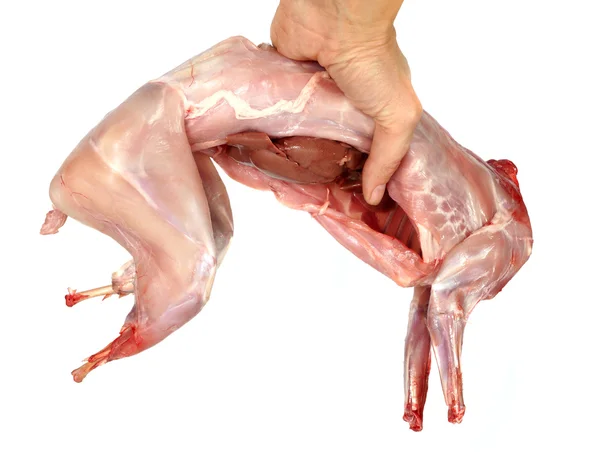 Κρέας σφαγίου ενός κουνελιού — Φωτογραφία Αρχείου
