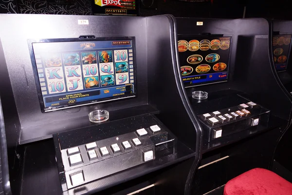 Room with slot machines — Stock Photo, Image