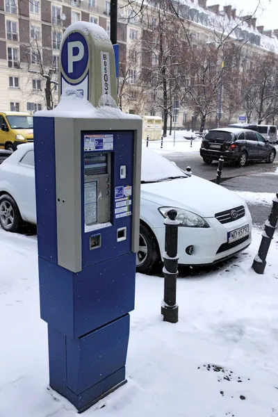 Parkautomat zum Bezahlen — Stockfoto