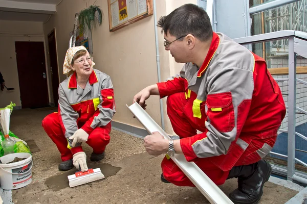 Making repairs in a building — Stock Photo, Image