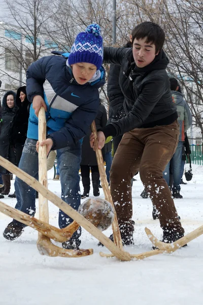 Inverno giochi popolari — Foto Stock