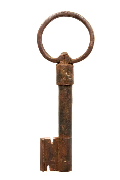 Medieval iron key — Stock Photo, Image