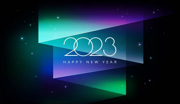 2023 Yeni Yıl arkaplanı - Kart, poster, afiş için 2023 vektör illüstrasyonu