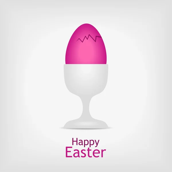 Pink easter egg illustration — Stockfoto