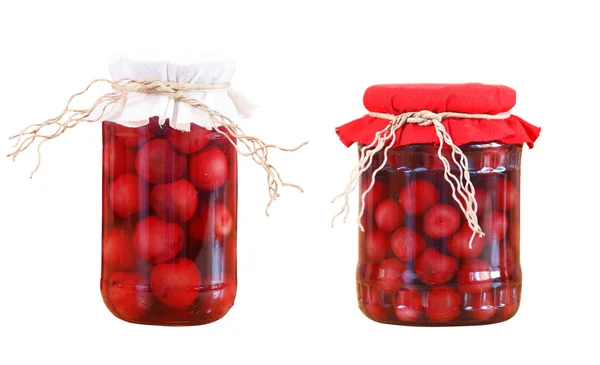 Cherry vruchtenmoes geïsoleerd — Stockfoto