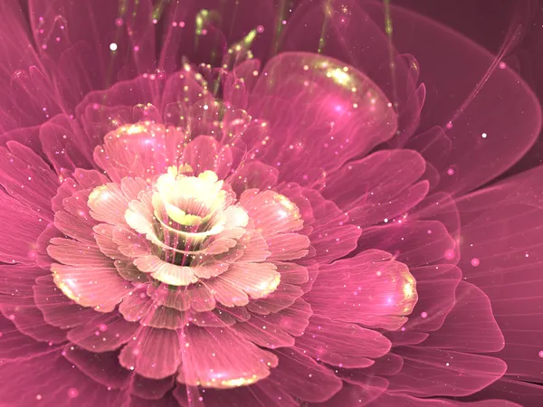 Kwiat fioletowy fraktal — Zdjęcie stockowe