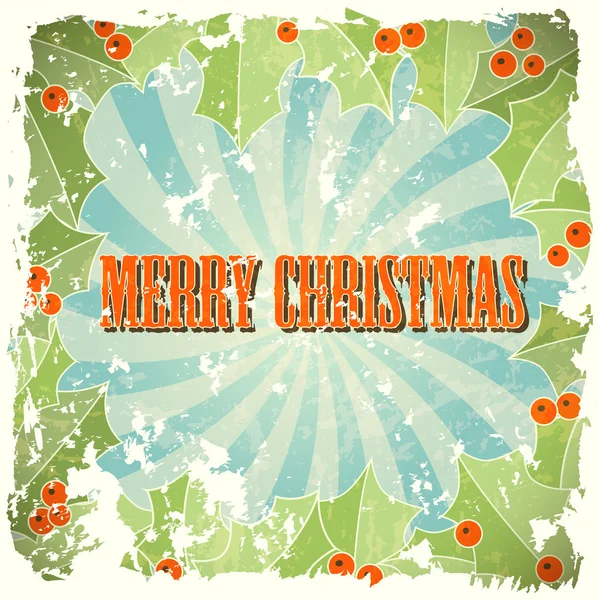 Abstract christmas background in retro style — Stock Vector