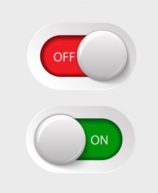 on - off switches clipart