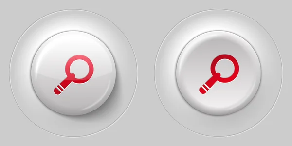 Search button, normal and pushed — стоковый вектор