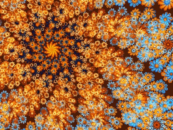 Abstrakter fraktaler floraler Hintergrund — Stockfoto