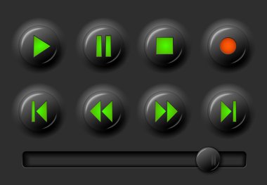 Media player düğmeleri