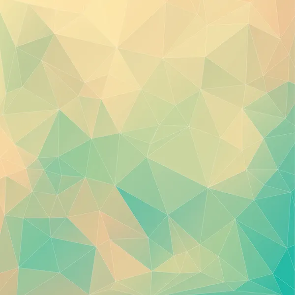 Fondo beige-azul abstracto con triángulos — Vector de stock