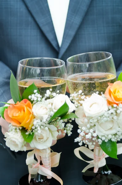 Wedding glasses. — Stock Photo, Image