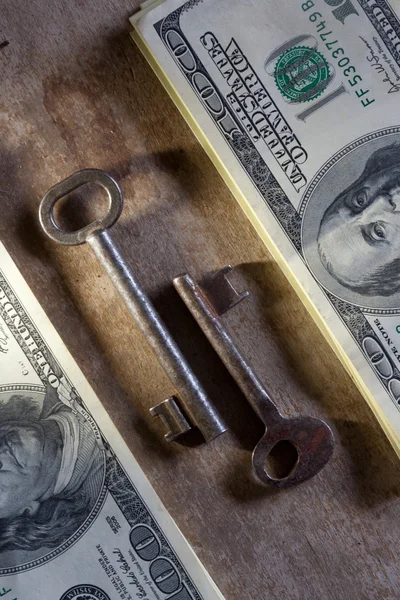 Money key — Stock Photo, Image