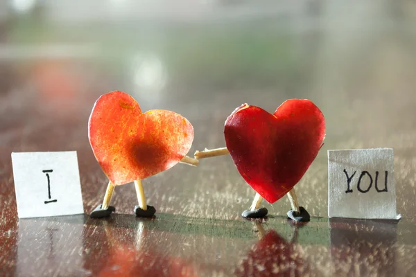 Two Hearts — Stock Photo, Image