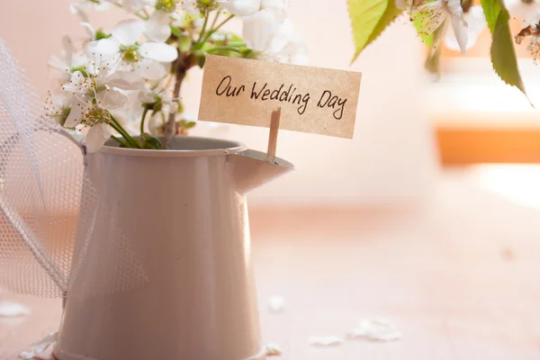 Unser Hochzeitstag — Stockfoto