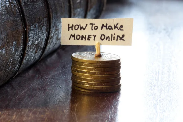 Jak vydělat peníze online — Stock fotografie
