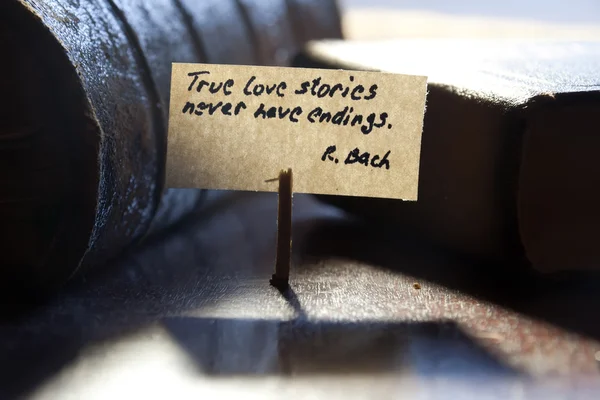 Wahre Liebesgeschichten haben nie ein Ende — Stockfoto