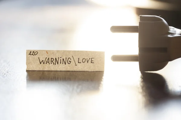Предупреждающая любовь — стоковое фото