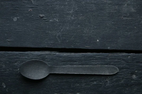 Spoon Vintage Table Food Menu Background — Foto de Stock
