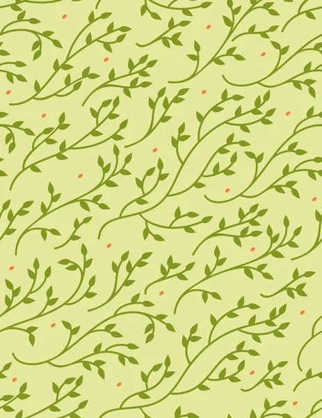 Зелена весна Безшовний візерунок — стоковий вектор