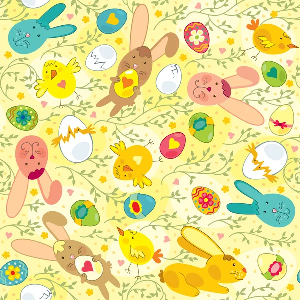 Seamless Easter Pattern — Stock Vector