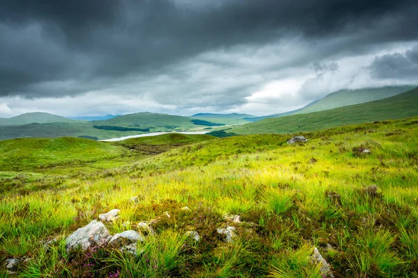 Paysage Long West Highland Way Écosse Une Vue Sur Lande — Photo