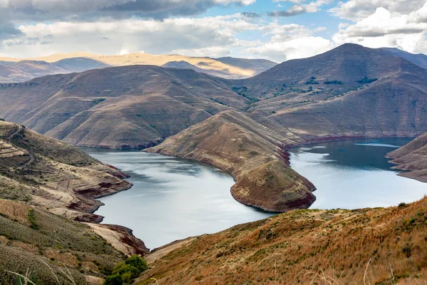 Viaje Para Lesoto Uma Vista Lago Katse Dam — Fotografia de Stock