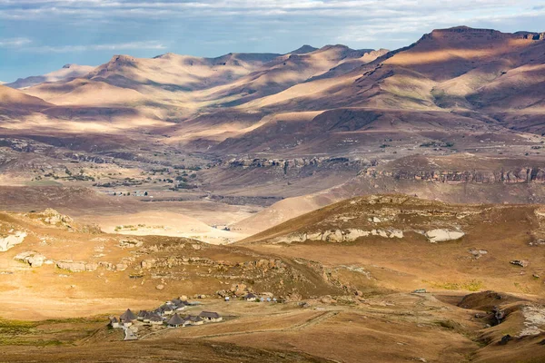 Viajar Lesotho Paisaje Desde Las Alturas Del Parque Nacional Sehlabathebe — Foto de Stock