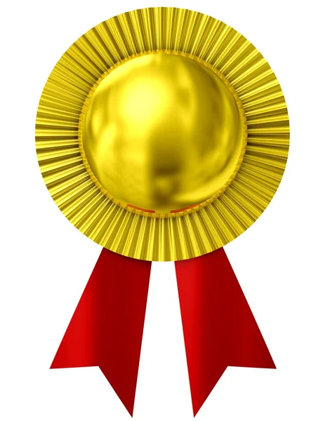 Blank award ribbon rosette. — Stock Photo, Image