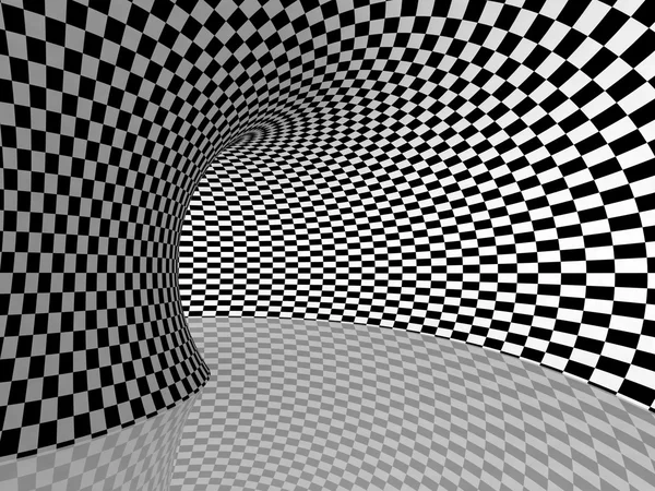 Black and White Stripes Projection on Torus. — Stock Photo, Image