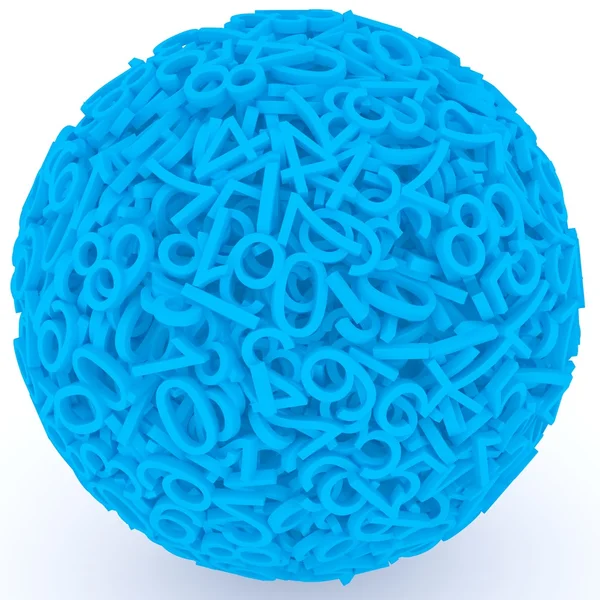分離された球の形成の数値 — ストック写真
