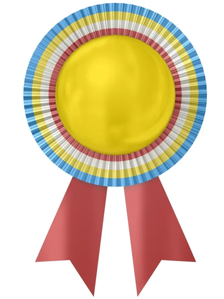 Blank award ribbon rosette. — Stock Photo, Image