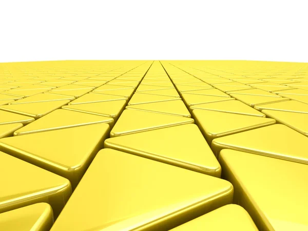 Gouden driehoeken achtergrond — Stockfoto
