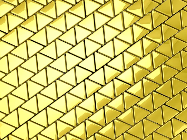 Golden triangles background — Stock Photo, Image