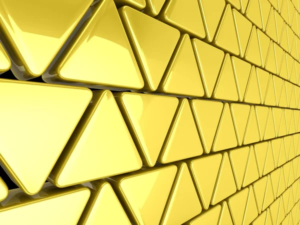 Golden triangles background — Stock Photo, Image